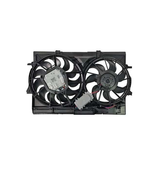 GMV ventilator radiator Audi A4 2008-2016, A5 2007-2016, Q5 2008-2017, 3.0 V6k Tfsi, 3.0 TDI, 2.7 TDI, 4.2 V8, Diam.: 390 mm / 345 mm, mufa: (4 +4) pini, OE 8K0121003N, Th-Series