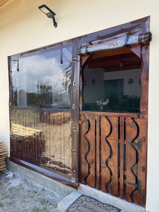 Prelata transparenta folie cristal foisoare