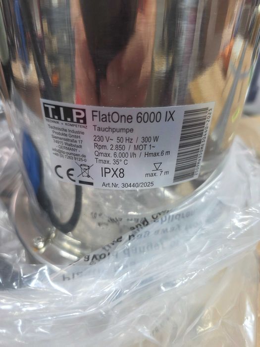 Pompa de drenaj pentru piscina TIP 30440 FlatOne 6000 INOX