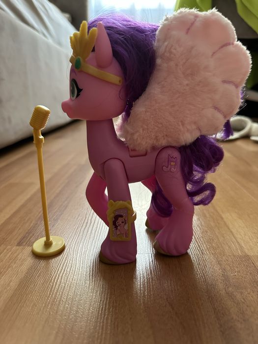 Poney cu microfon care canta