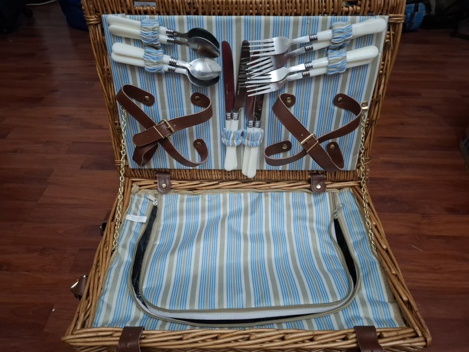 Cos picnic Bremen Madison Park, 4 persoane, elegant, patura inclusa, 46 x 30 x 21 cm