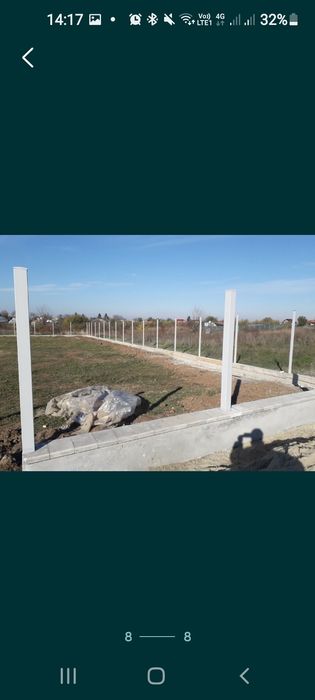 Garduri și împrejmuiri provizorii și definitive,plăci beton foișoare