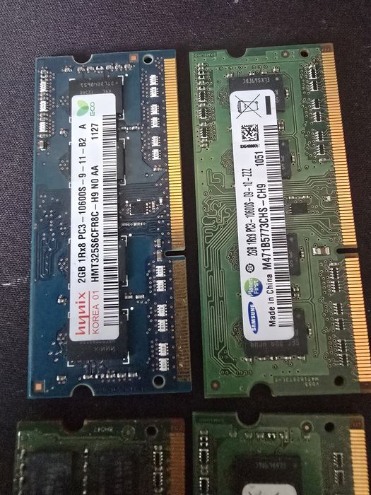 Лот RAM памет за лаптоп DDR3 (10x4GB) + Бонус (6x2GB)
Описание: