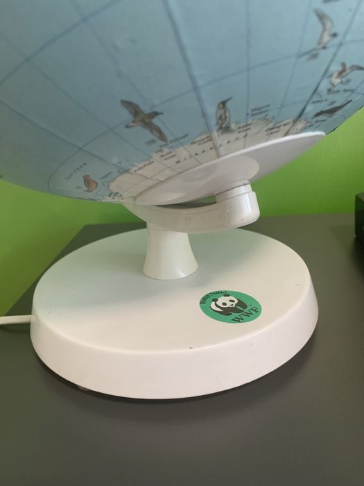 Стар светещ детски глобус