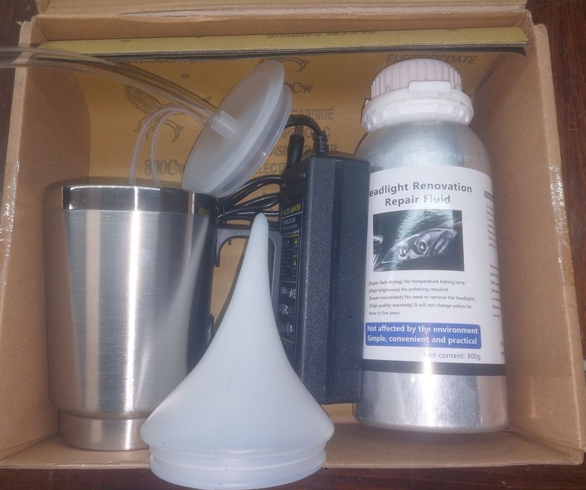 Комплект за химическо полиране на фарове с 800мл. UV полимер
