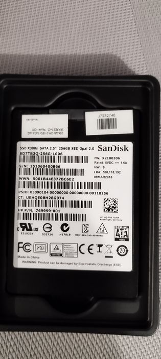 SSD  SanDisk X300s  256GB
