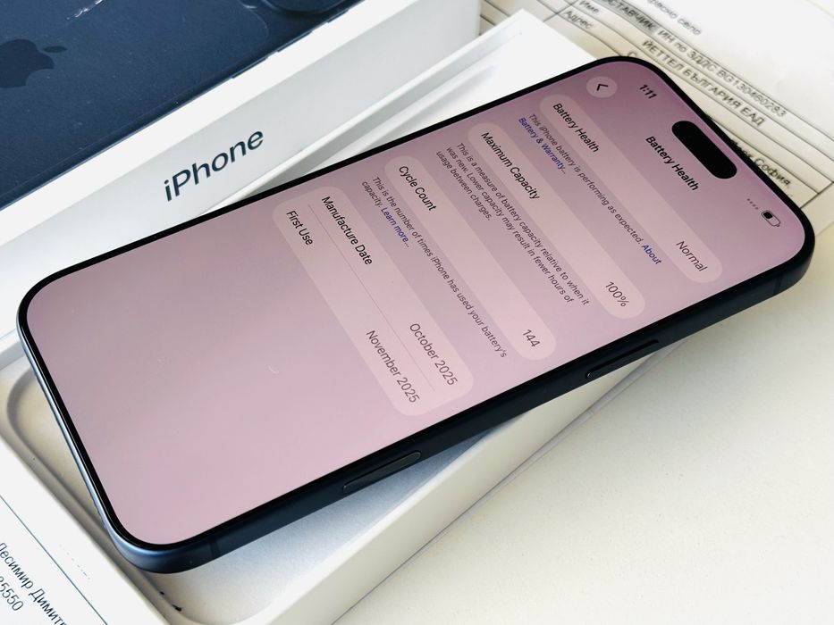 Iphone 17 Pro Max 256GB Blue Гаранция 30 месеца