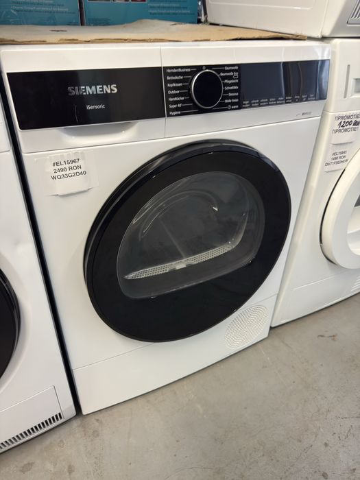 Uscător de rufe cu pompa de caldura 8kg Siemens WQ33G2D40