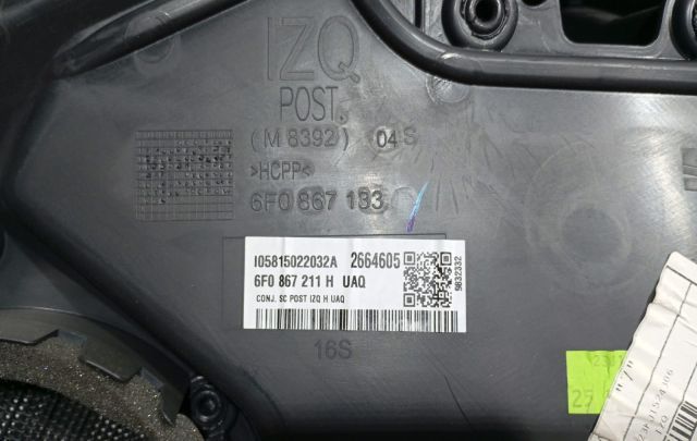 Tapiterie usa stanga spate 6F0867133 Seat Arona 1 [facelift] [2020 -