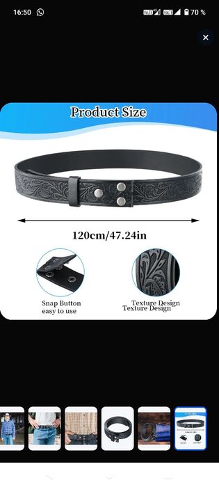 Ремень кожаный. Wrangler