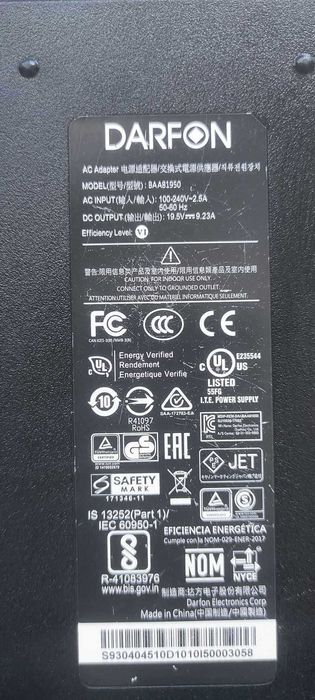 Зарядно - BAA81950 19.5V 9.23A 180W