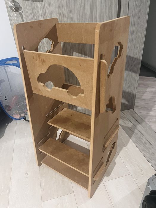 Turn de invatare pentru copii, din lemn mdf brut