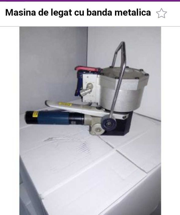 ST Inca  aparat  pneumatic reza ptr banda metalică de poansonat colete