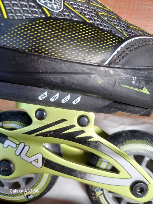 Ролери Fila цвят лайм