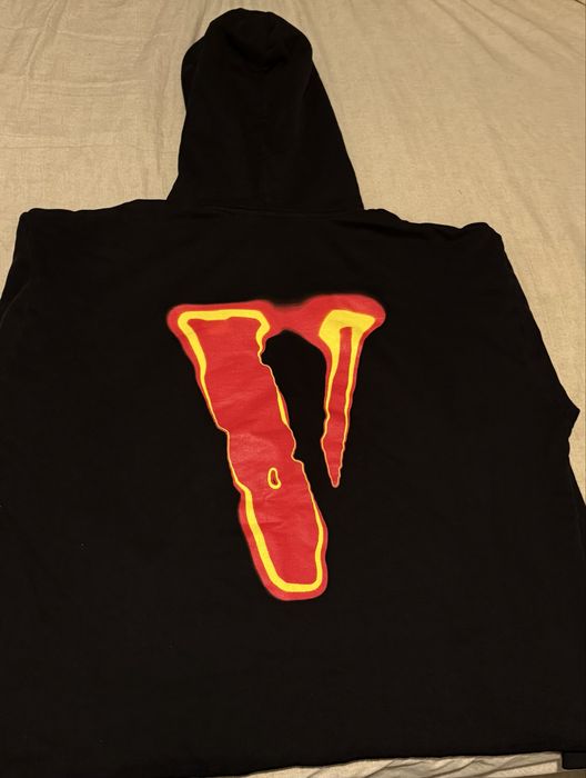 Vlone Authentic Devil Spit End Hoodie / Vlone Оригинален Суичър   Размер L