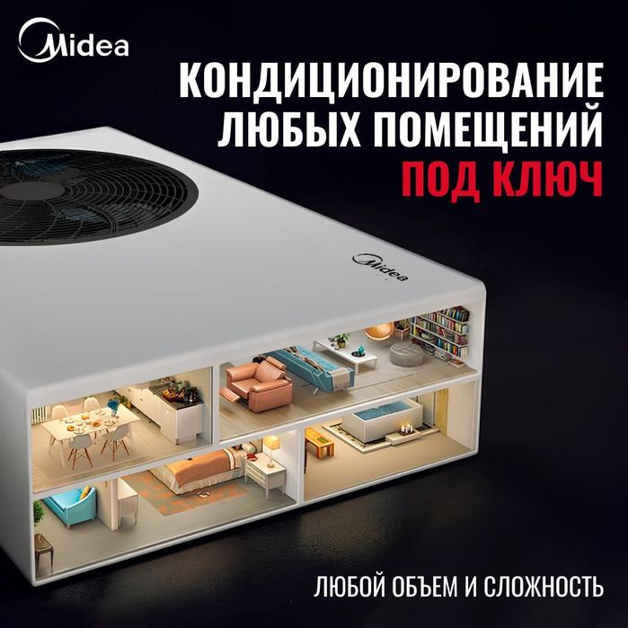 Кассетный кондиционер KITA 12 Midea Kansaner