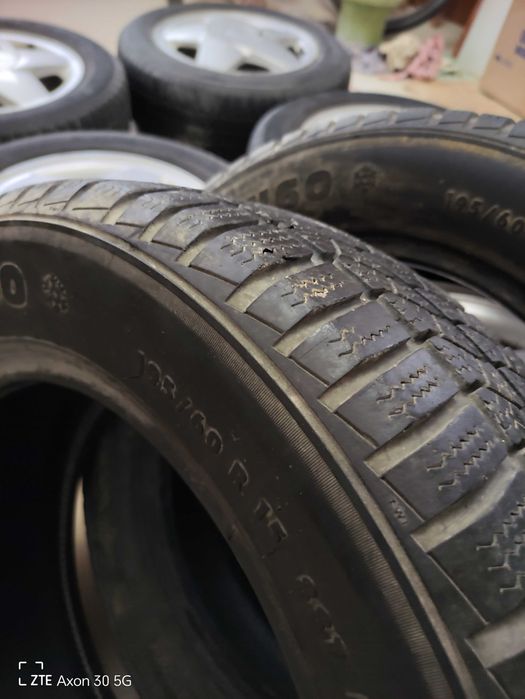 Алуминиеви джанти с гуми 6Jx15, 4х100, ET49 - 5бр.