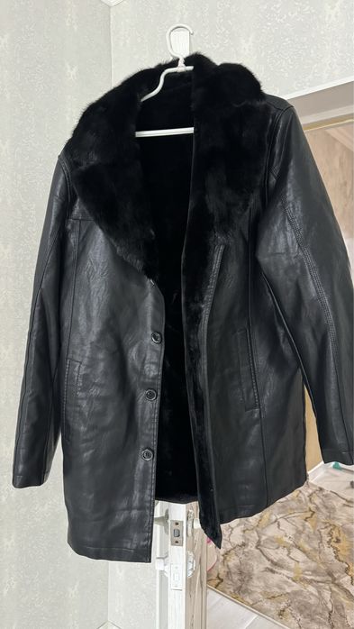 Кожанная дубленка