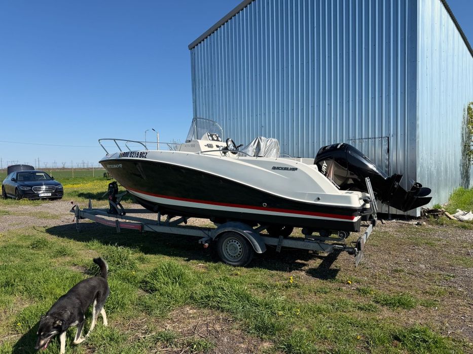 Quicksilver Activ 555 Open + Mercury 100 CP + Peridoc / Acte complete / gata de sezon