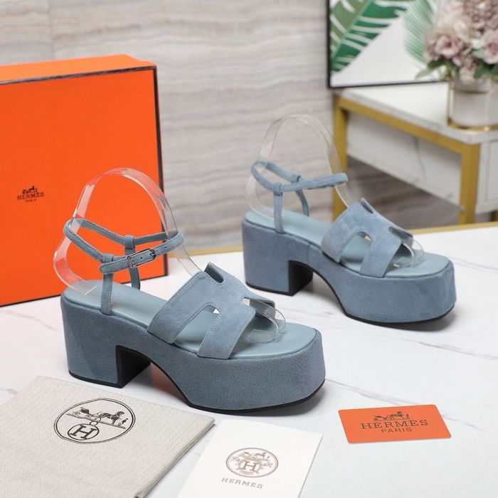 Сандалии на платформе Hermes