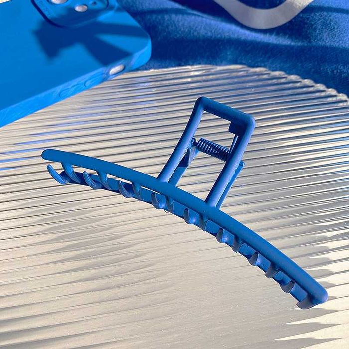 Синий крабик металлический