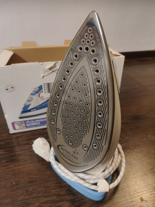 Fier de calcat Tefal AquaSpeed FV5350, Talpa Palladium, 2400 W, 0.3 l