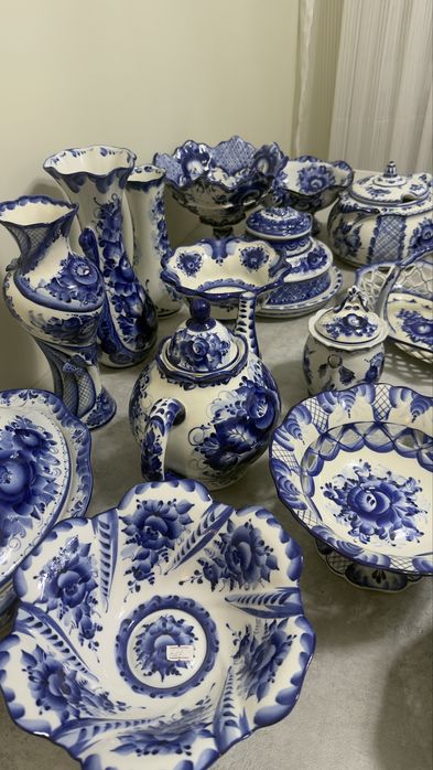 Гжель посуда оригинал срочно!