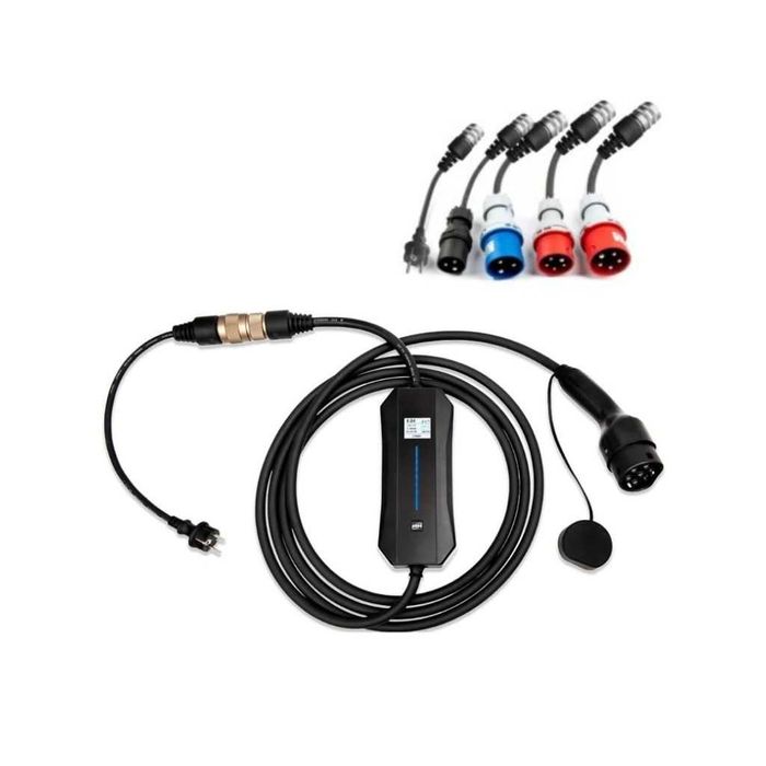 Мобилно зарядно Teison Трифазно | Тип 2 | 22 kW + преходници