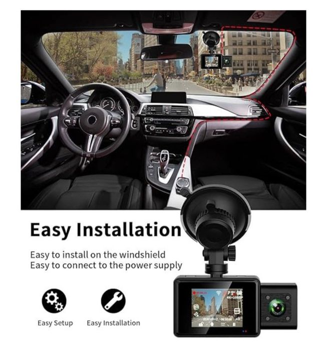 Camera bord auto 4K