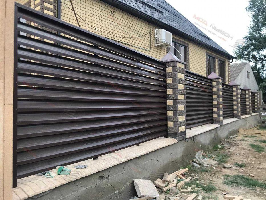 Забор жалюзи еврожалюзи