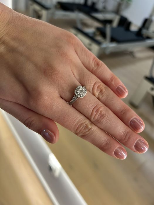 Inel logodnă Teilor - diamant natural