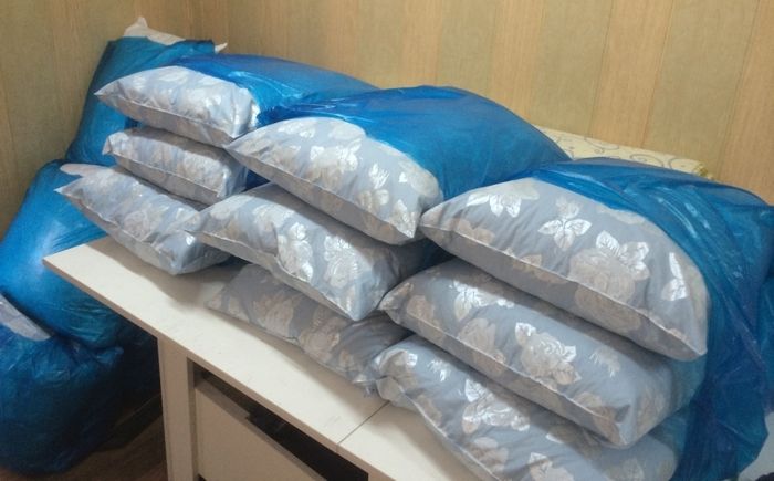 Реставрация подушек из пуха и пера