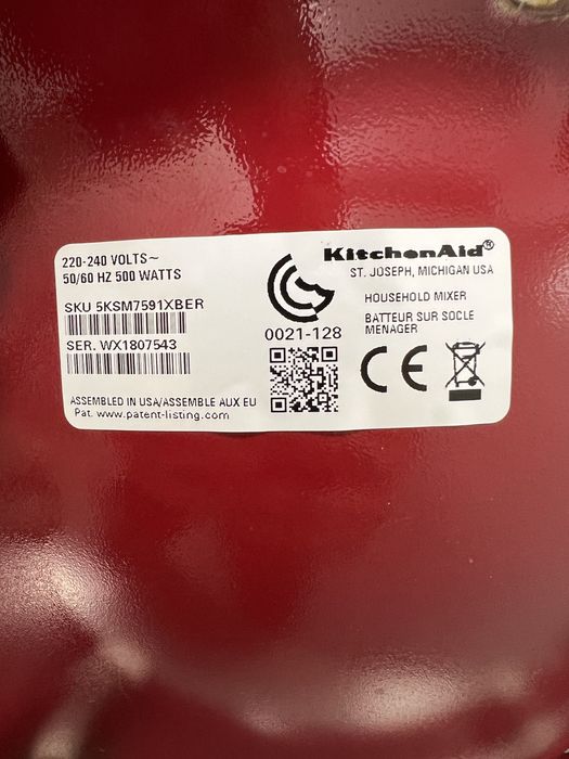 Vand mixer cu bol Kitchenaid Heavy Duty de 6,6 litri(model 5KSM7591 XBER)