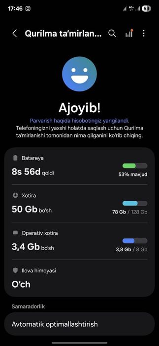 Samsung Glaxy A35 srovchna