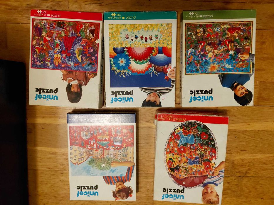 Unicef puzzle - Колекционерски пъзели - 5 бр.