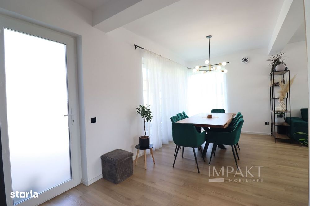 Duplex superb la vanzare, finisat, mobilat, utilat, situat in Chinteni
