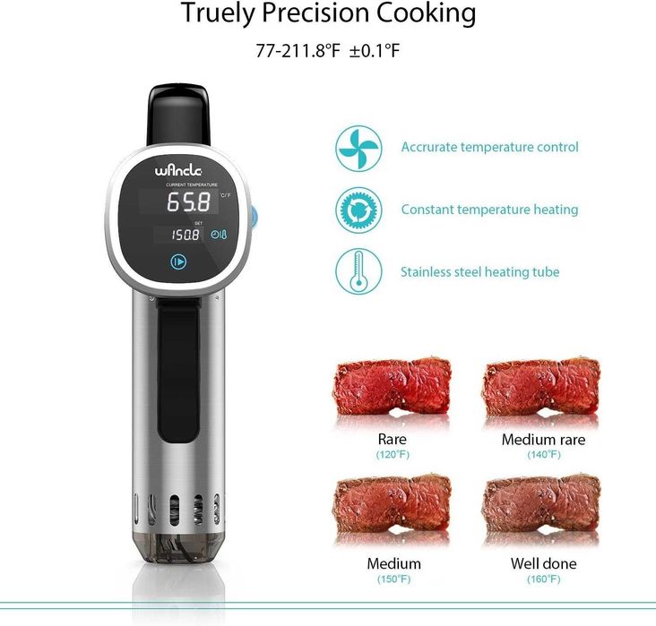 Уред за Су Вид готвене Wancle,Cooking Precision,Гаранция