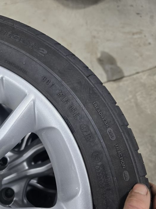 4 Броя 195/55/15 Continental 2x7,5mm 2x7mm