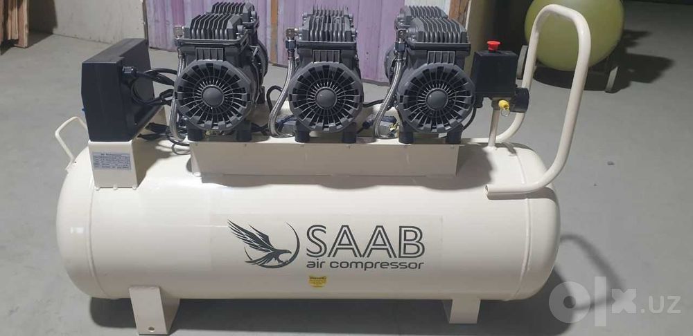 компрессор Бесшумный воздушный SAAB KAW1390/3-100L havo air kompressor