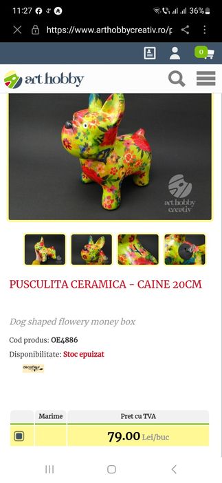 Pușculiță ceramica nouă.