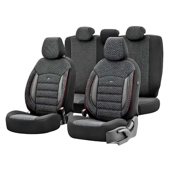 Тапицерия за седалки Otom Sport Plus, PLS102, Черно/червено