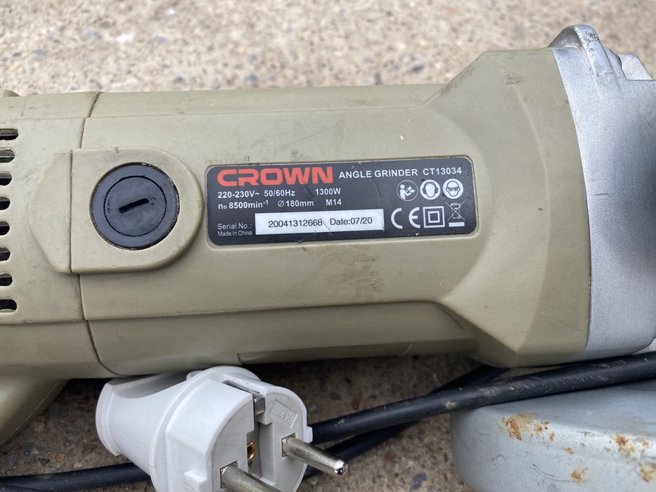 CROWN 180 болгарка шлифмашинка
