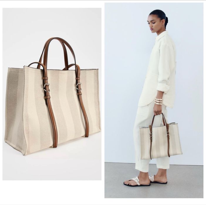 Сумка Zara новая женская зара бежевая
