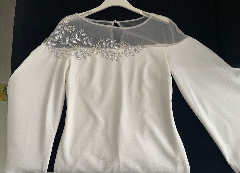 Официална бяла рокля Little Mistress размер М