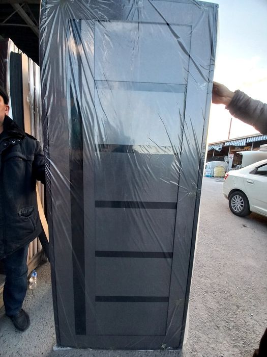 Готовые новые двери стиль хай тек с доставкой.