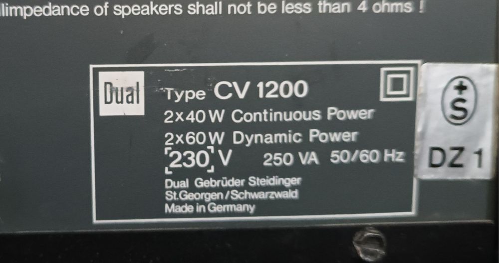 Amplificator Dual Cv 1200