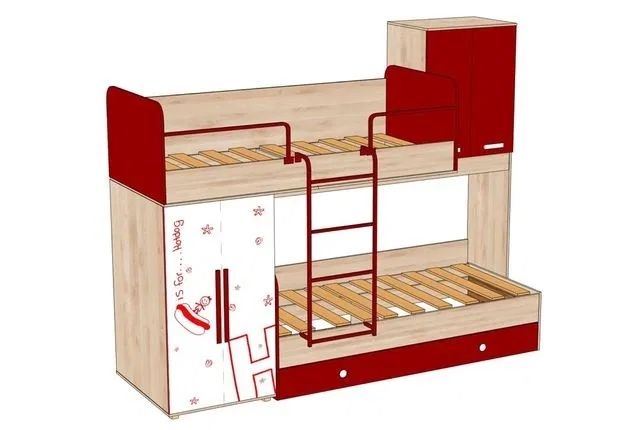 Детская двухярусная кровать