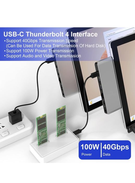Hub adaptor USB C pentru Surface Pro 9