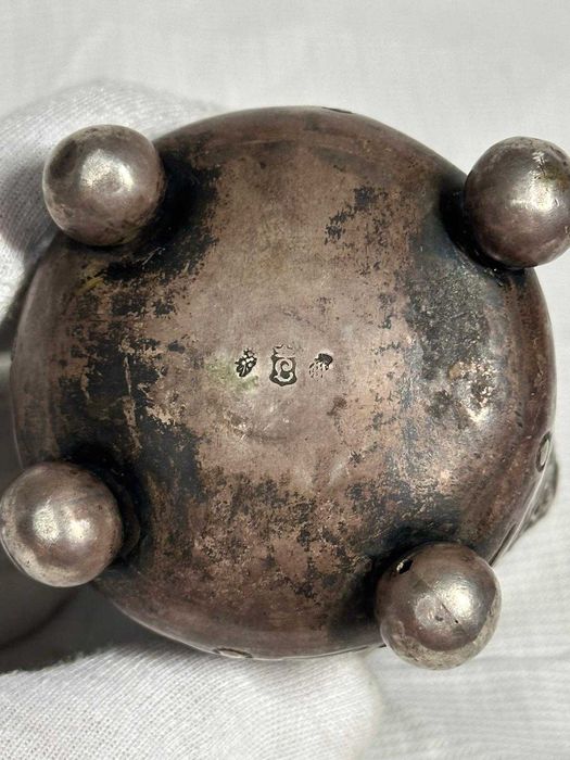 PAHAR ARGINT MASIV - Wallenstein & Tilly - Pocal - Hanau - Sec. XVII !