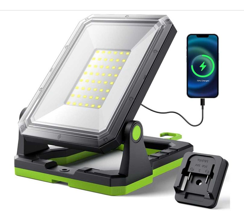 Мощен LED фенер ETOOLAB за батерии на Makita 18V